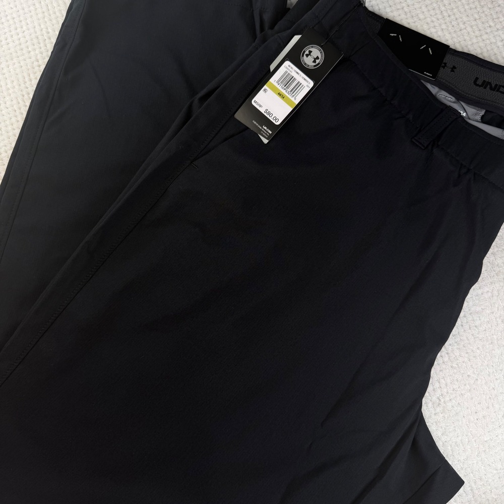 Under Armour Showdown Straight Golf Pants Black 1309545-001 Mens 44x34 NWT